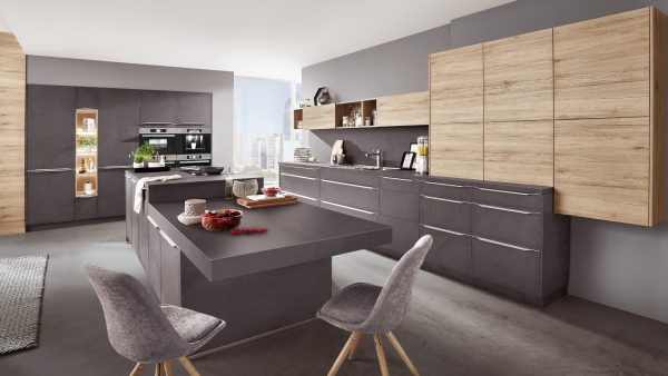 NEXUS Décor ardoise gris - RIVOLI Décor chêne San Remo